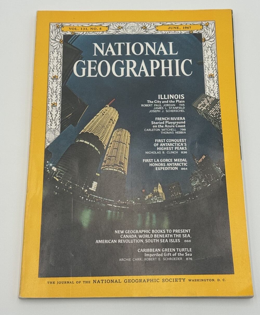 National Geographic June 1967 Journal Magazine Paperback Book Vintage
